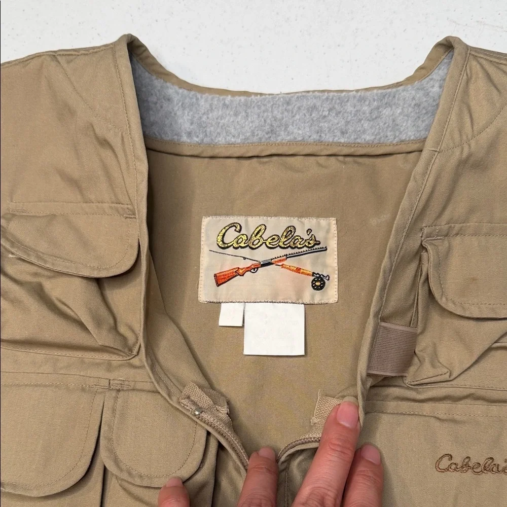 Cabela's Khaki Multi-Pocket Vest